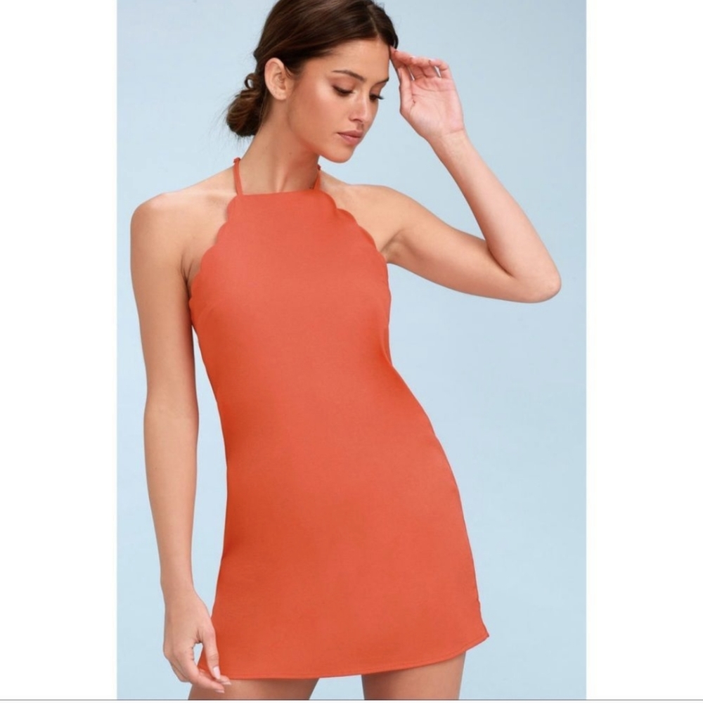 Lulu's Endlessly Endearing Mini Dress - Scarlet red - medium - New with tags NWT